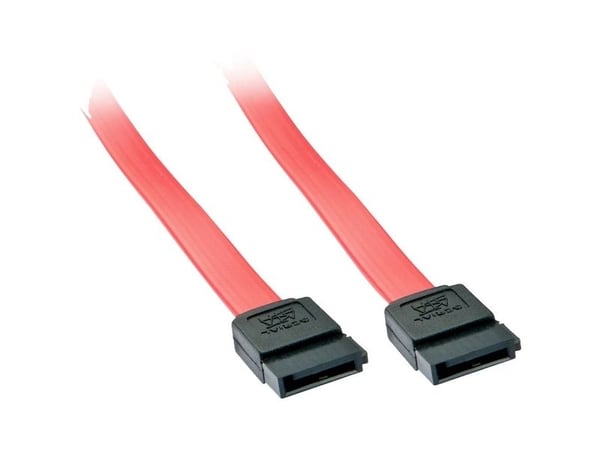 Lindy - SATA-kabel - Serial ATA 150/300/600 - SATA til SATA - 20 cm - rød