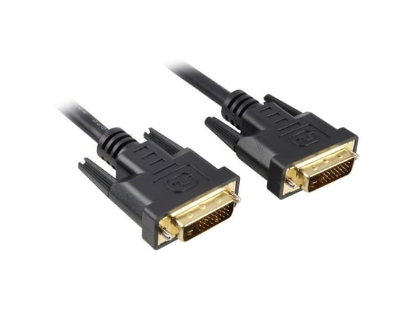 Sharkoon - DVI-kabel - dobbeltlenke - DVI-D (hann) til DVI-D (hann) - 5 m