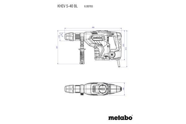 Metabo KHEV 5-40 BL - Combination hammer - 1150 W - 2-mode - SDS-max - 8.7 joule