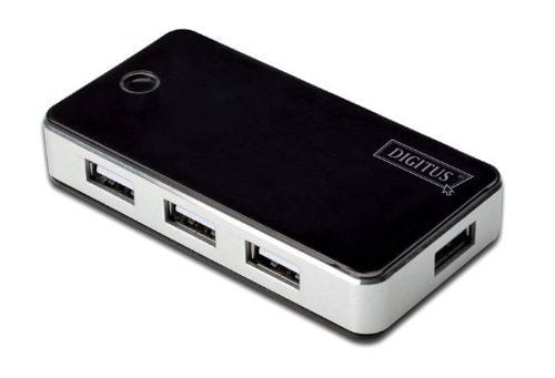 DIGITUS DA-70222 - Hub - 7 x USB 2.0 - stasjonær