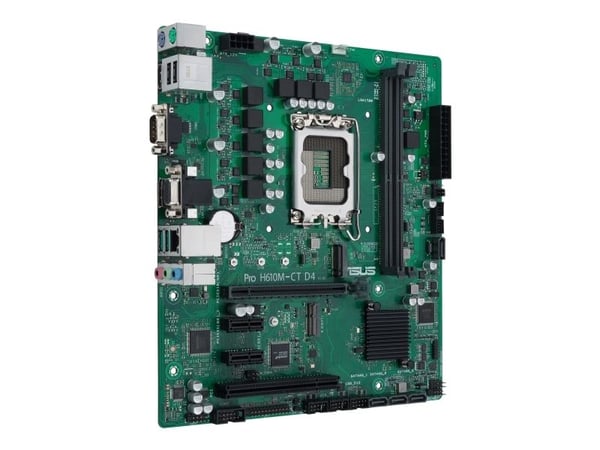 ASUS PRO H610M-C D4-CSM - Emolevy - micro-ATX - LGA1700-asennuspaikka - H610-piirisarja - USB 3.2 Gen 1 - Gigabit LAN - sisäinen grafiikka (CPU tar...