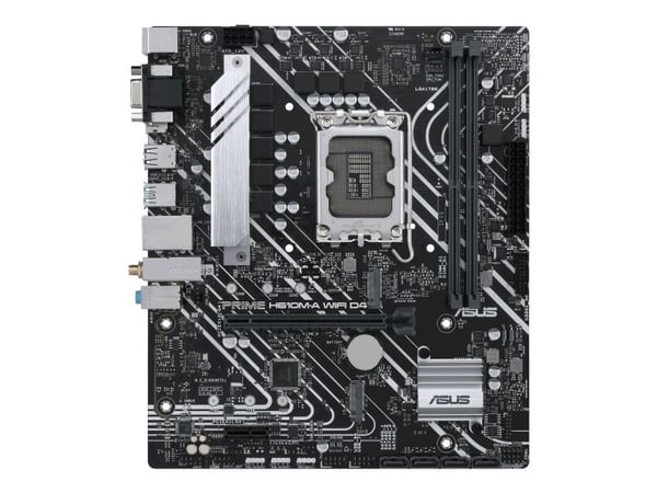 ASUS PRIME H610M-A WIFI D4 - Hovedkort - micro ATX - LGA1700-sokkel - H610 Chipset - USB 3.2 Gen 2, USB 3.2 Gen 1 - Gigabit LAN, Wi-Fi, Bluetooth -...