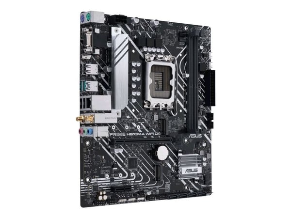 ASUS PRIME H610M-A WIFI D4 - Hovedkort - micro ATX - LGA1700-sokkel - H610 Chipset - USB 3.2 Gen 2, USB 3.2 Gen 1 - Gigabit LAN, Wi-Fi, Bluetooth -...