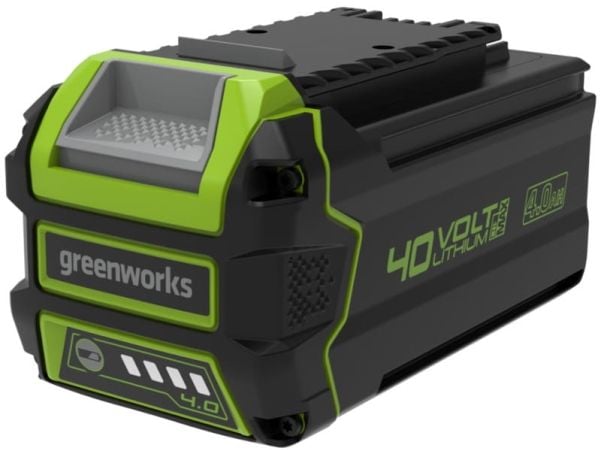 Greenworks G40B4, Batteri, Litium-Ion (Li-Ion), 4 Ah, 40 V, Greenworks, Svart, Grön