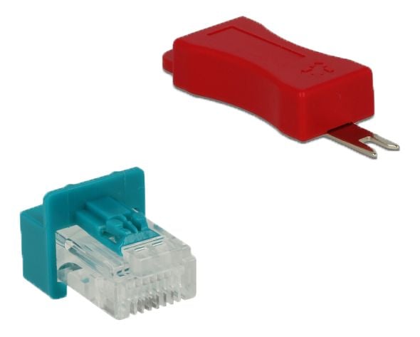 Delock - Säkerhetslåsset för LAN-kabel (paket om 6)