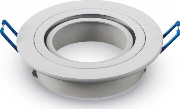 V-TAC 3599, Montering Sett, Hvit, Aluminium, 91 mm, 25 mm, 1 stykker
