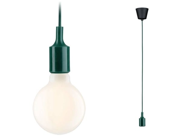 Paulmann 78429 pendellampe E27 grønn/sort