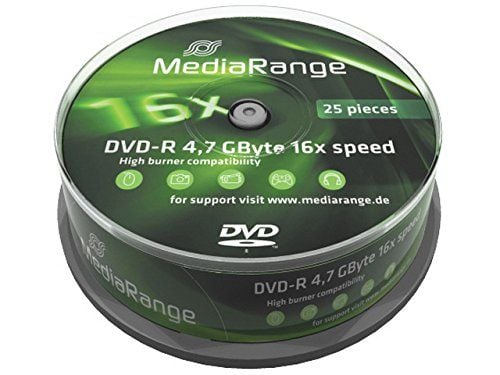 MediaRange - 25 x DVD-R - 4.7 GB (120 min) 16x - spindel
