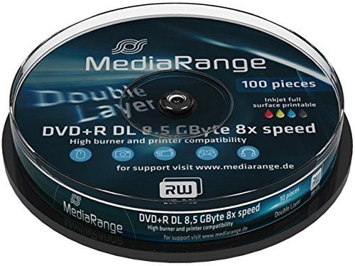 MediaRange - 10 x DVD+R DL - 8.5 GB (240 min) 8x - hvit - blekkstråleskrivbar overflate - spindel