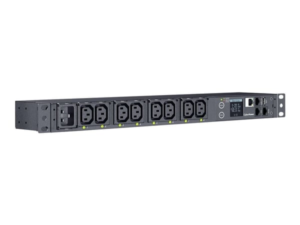 CyberPower Switched Series PDU41005 - Strømfordelerenhet (kan monteres i rack) - AC 100-240 V - enkeltfase - Ethernet, serial - inngang: IEC 60320 ...