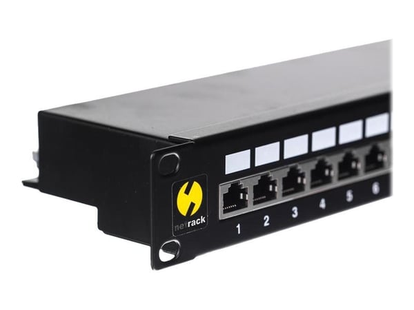 Patchpanel 19'' Netrack 24-port Cat. 5e FTP, med hylla