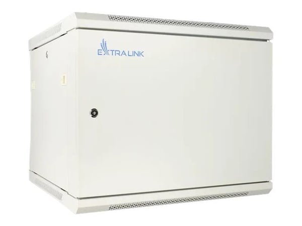 Extralink ASP - Rack skap - 600x600 mm - veggmonterbar - grå - 12U - 19"