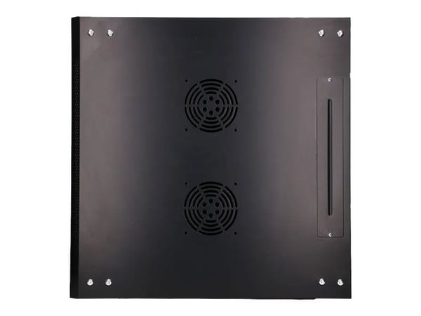 Extralink - Rack skap - 600x600 mm - veggmonterbar - svart - 12U - 19"