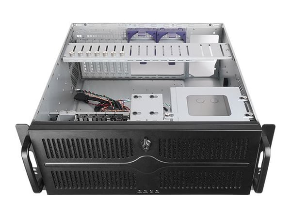 Chieftec UNC-409S-B - Rackmonterbar - 4U - ATX - ingen strømforsyning 400 watt (ATX) - svart - USB