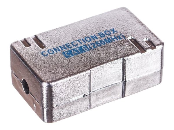 Netrack - Nettverkkopler - 4 pin-IDC krone til 4 pin-IDC krone - FTP - CAT 6 - sølv