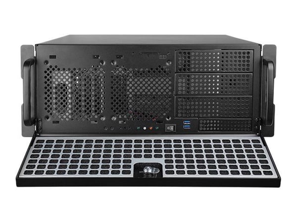 Chieftec UNC-409S-B - Rackmonterbar - 4U - ATX - ingen strømforsyning 400 watt (ATX) - svart - USB