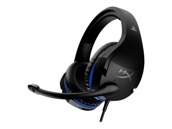 HyperX Cloud Stinger - Gaming - hodesett - full størrelse - kablet - 3,5 mm jakk - svart, blå - for Sony PlayStation 4, Sony PlayStation 5