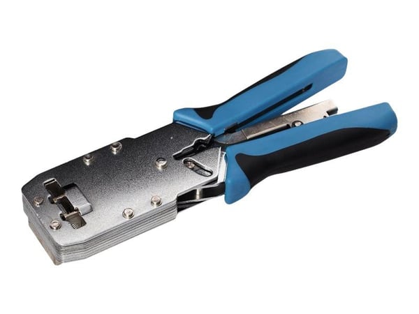 Netrack modulaarinen puristustyökalu RJ45 8p+6p+4p+AMP Cat. 6, paineensäätö - Krimpudstyr