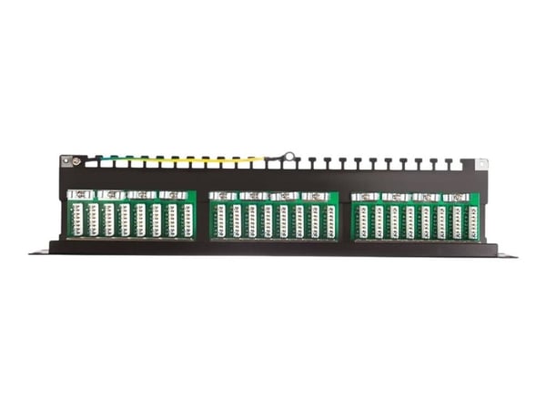 Patchpanel 19'' Netrack 24-port Cat. 5e FTP, med hylla