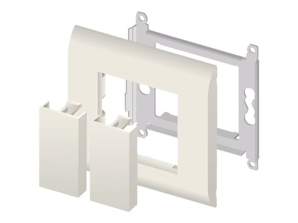 Delock - Easy 45 - utgangsdeksel - hvit, RAL 9003 (en pakke 10)