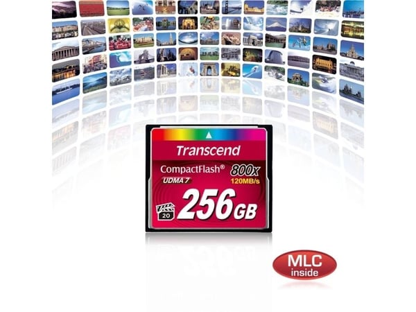 Transcend - Flashminnekort - 128 GB - 800x - CompactFlash