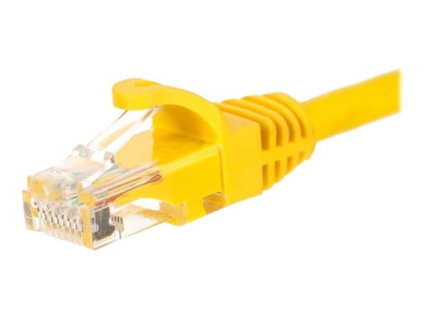 Netrack - Koblingskabel - RJ-45 (hann) til RJ-45 (hann) - UTP - CAT 6 - formstøpt, uten hindringer - gul