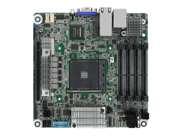 ASRock Rack X570D4I-2T - Hovedkort - mini-ITX - Socket AM4 - AMD X570 Chipset - USB 3.2 Gen 1, USB 3.2 Gen 2 - 2 x 10 Gigabit LAN - innbygd grafikk