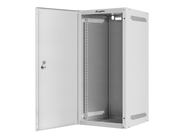 Lanberg - Rack skap - veggmonterbar - grå, RAL 7035 - 12U - 10"