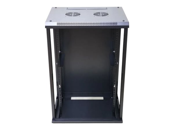 Extralink - Rack skap - 600x450 mm - veggmonterbar - svart - 15U - 19"
