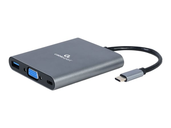 Cablexpert A-CM-COMBO6-01 - Telakointiasema - USB-C 3.1 - VGA, HDMI