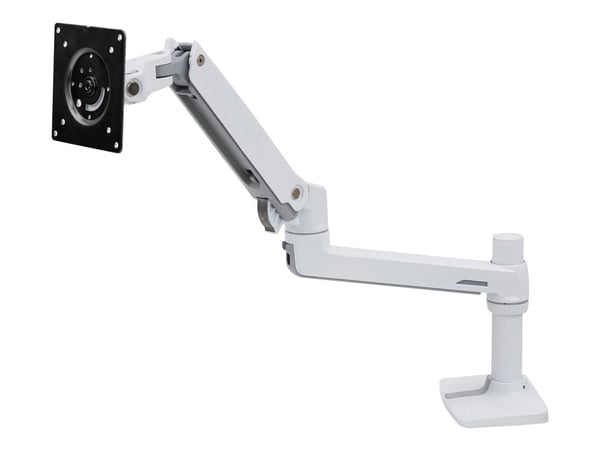 Ergotron LX - Monteringssett (leddarm, stang, undermonterings c-klemme) - Konstant kraftteknologi - for LCD-skjerm - aluminium, stål - hvit - skjer...