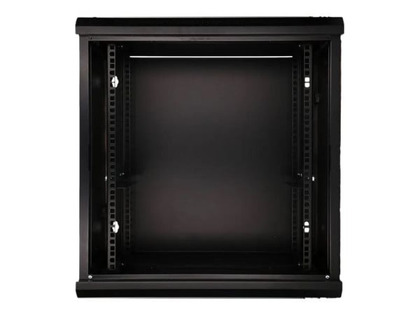 Extralink - Rack skap - 600x600 mm - veggmonterbar - svart - 12U - 19"
