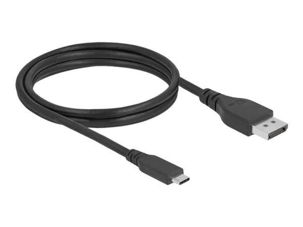 DeLOCK 86038, 1 m, USB Type-C, DisplayPort, Uros, Uros, Suora