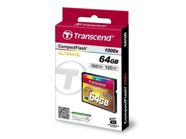 Transcend Ultimate - Flash-minneskort - 64 GB - 1000x - CompactFlash