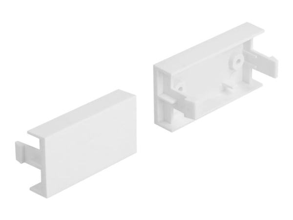 Delock - Easy 45 - utgangsdeksel - hvit, RAL 9003 (en pakke 10)