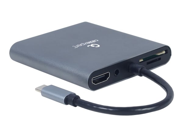 Cablexpert A-CM-COMBO6-01 - Telakointiasema - USB-C 3.1 - VGA, HDMI