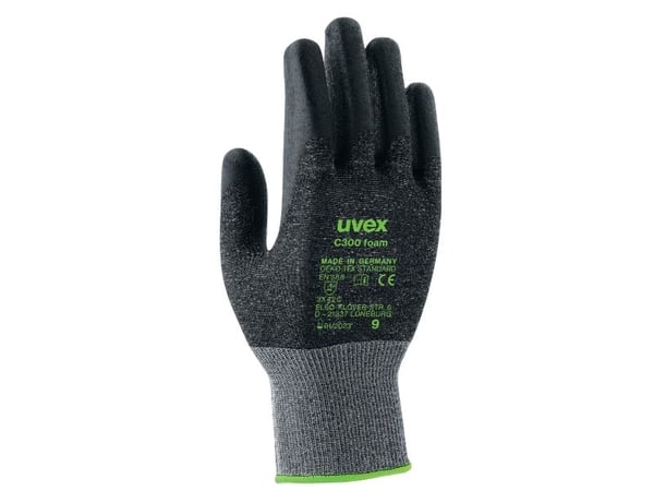 Uvex C300 foam, Musta, Harmaa, EUE, Aikuinen, Aikuinen, Unisex, 1 kpl
