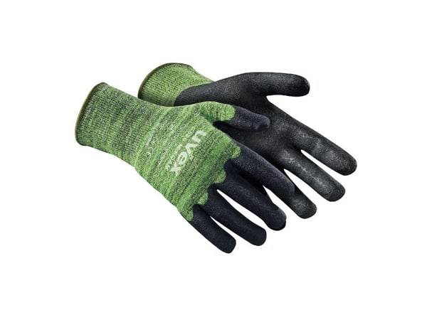 Uvex C500 M foam, Sort, Grønn, Voksen, Voksen, Unisex, 1 stykker, Polyethylen, Viskose, Polyamid, Fiberglass