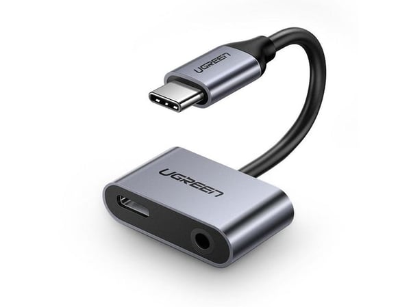 Ugreen 50596, USB 3.2 Gen 1 (3.1 Gen 1) Type-C, 3.5mm, USB 3.2 Gen 1 (3.1 Gen 1) Type-C, Lajittelu, Metallinen, Huawei P40 / P40 Pro / P30 Pro / P2...