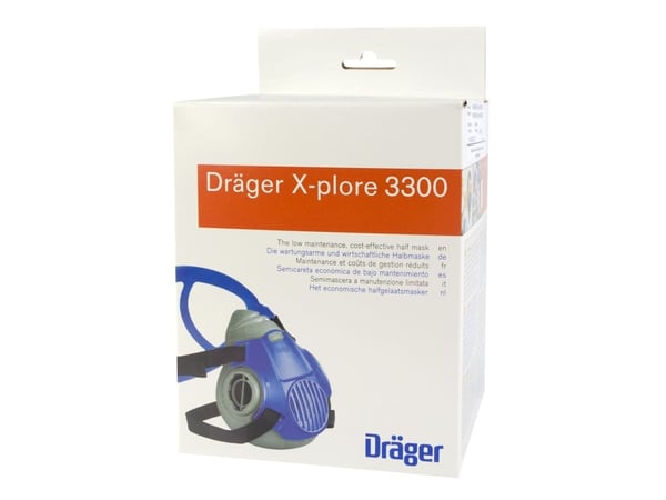 Dräger andningsskydd halvmask X-plore 3300 Gr.M för bajonett (R55330)