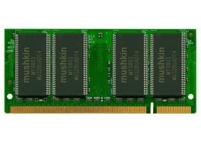 Mushkin 512 MB PC2100 DDR SODIMM, 0,5 GB, 1 x 0,5 GB, DDR, 266 Mhz, Grønn