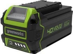 Greenworks G40B4, Batteri, Litium-Ion (Li-Ion), 4 Ah, 40 V, Greenworks, Svart, Grön