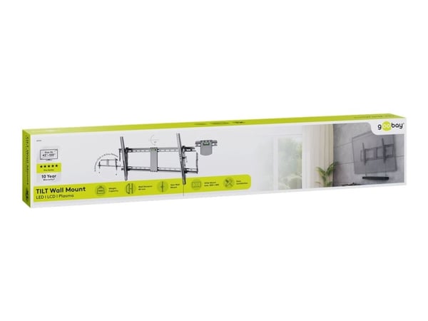 Goobay Pro - XL - brakett - tipping - for LCD-TV - låsbar - stål - svart - skjermstørrelse: 43"-100" - veggmonterbar