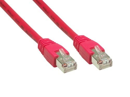 RNS patchkabel med låsebeskyttelse Cat. 6 S/FTP PiMF PVC 250 MHz rød 30 m Good Connections (8060-300R)