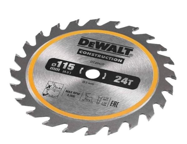 DeWALT DT20420-QZ, puu, 11,5 cm, 9,5 mm, 1 mm, 5000 rpm, DeWALT, DeWALT