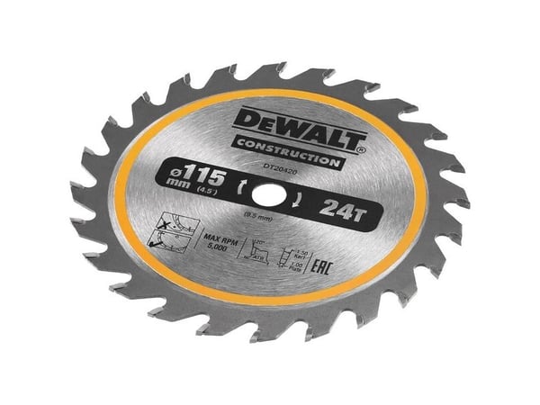 DeWALT DT20420-QZ, trä, 11,5 cm, 9,5 mm, 1 mm, 5000 rpm, DeWALT