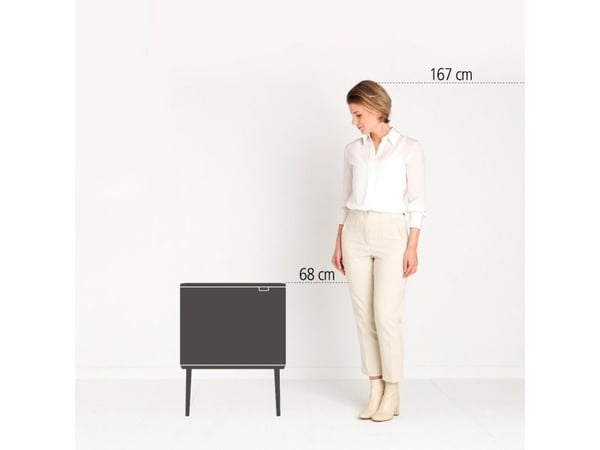 Brabantia Bo Touch Bin, 540 mm, 312 mm, 680 mm, 5,7 kg, Belgia
