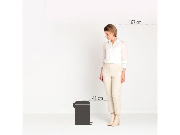 Brabantia avfallsbeholder New Icon 12L Soft Beige pedalbøtte 149924