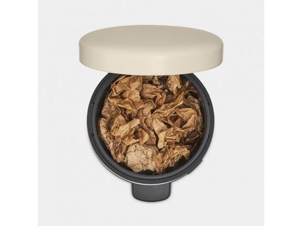 Brabantia avfallsbeholder New Icon 12L Soft Beige pedalbøtte 149924