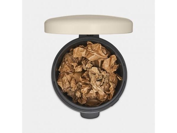 Brabantia NewIcon, 20L, rund, beige, pedal, 29cm, 290mm